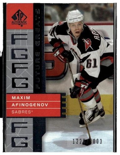 Maxim Afinogenov Trading Cards