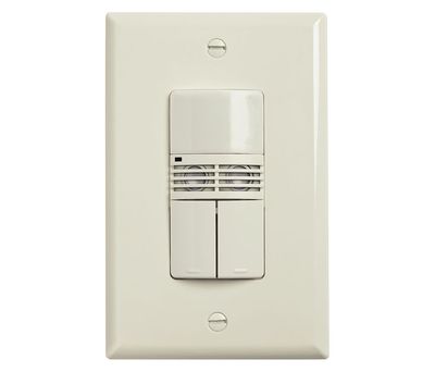 GE WDT-10-DR-G-D ALMOND Dual Relay Wallbox Occupancy Sensor 120/277V -