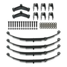 For Tandem Trailer Axle Suspension Kit 4 Leaf Spring Equalizer Shackle Strap