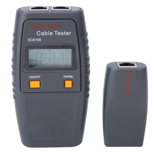 Tester kabli LCD SC6106 LAN Tester kabli drutowych Elektryczna wyszukiwarka linii - Zdjęcie 4 z 7