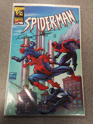 Wizard 1/2 Marvel comics Spider-Man with COA new signed by Rick Leonardi 59/99