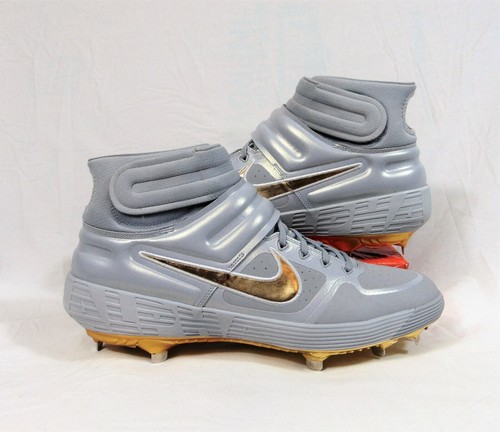 Nike Alpha Huarache Elite 2 Grey \u0026 Gold 