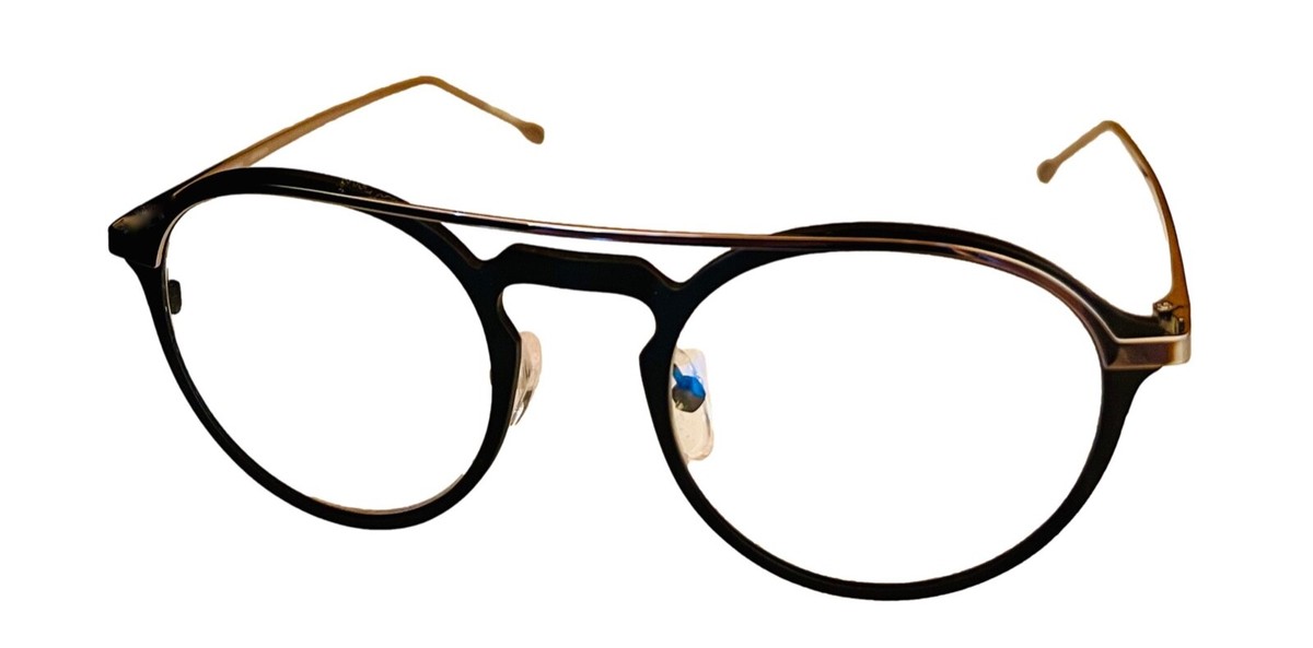 JOHN VARVANTOS GOLD METAL FRAME WITH GLOSSY BLACK ACCENT SUNGLASSES, GREY LENSES John Varvatos Mens Gold Metal Aviator Sunglasses, Green Lens  main image 4