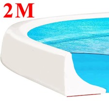 2M Silicone Shower Threshold Water Barrier Bathroom Bath Edging Seal Trim Strip