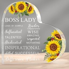 Boss Lady Gifts for Women Acrylic Boss Lady Desk Boss Lady Office Decor Inspi...