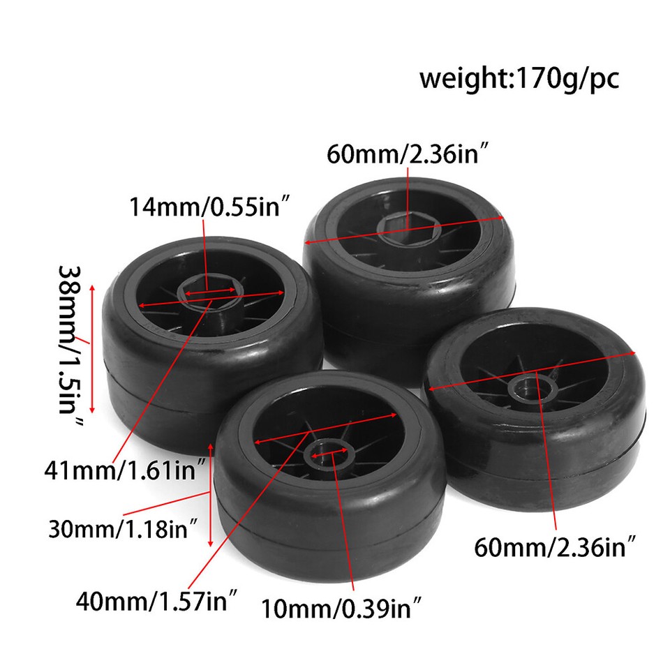 RC Hot Melt Tire 4Pcs Front And Rear Wheels Hub Tires For Tamiya 1/10 ...