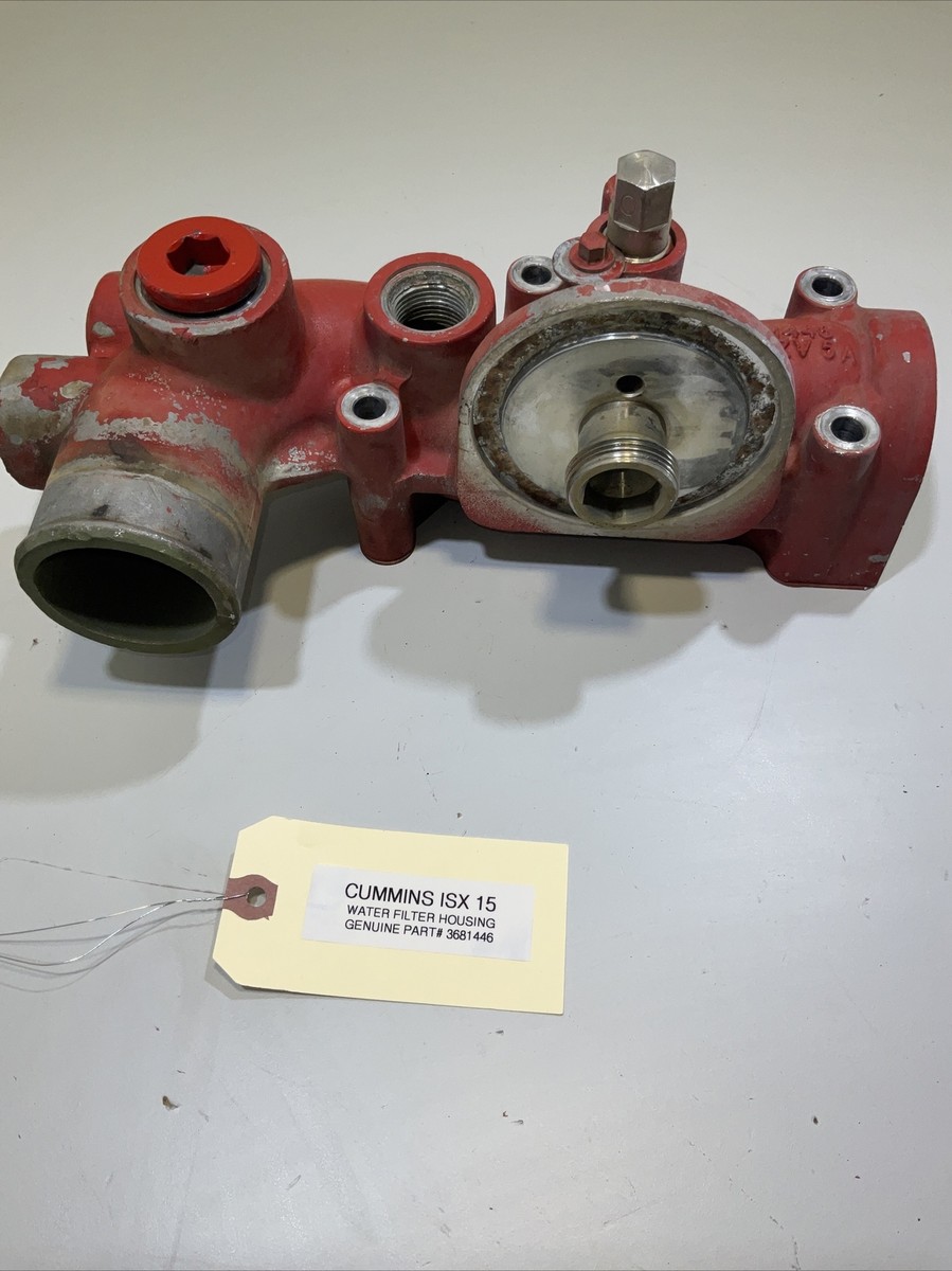 ひつじ Genuine Cummins ISX QSX 15 Water Filter Housing 3681446 OEM