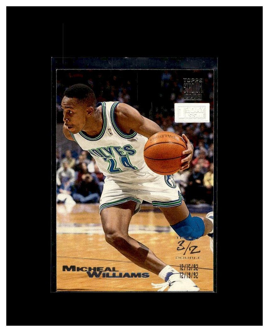 1993-94 Topps Stadium Club - Triple Double Micheal Williams #9 1st Day Issue
