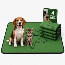 Zlune 4 Pack Washable Pee Pads for Dogs 18"x24", Reusable Training Puppypads ...