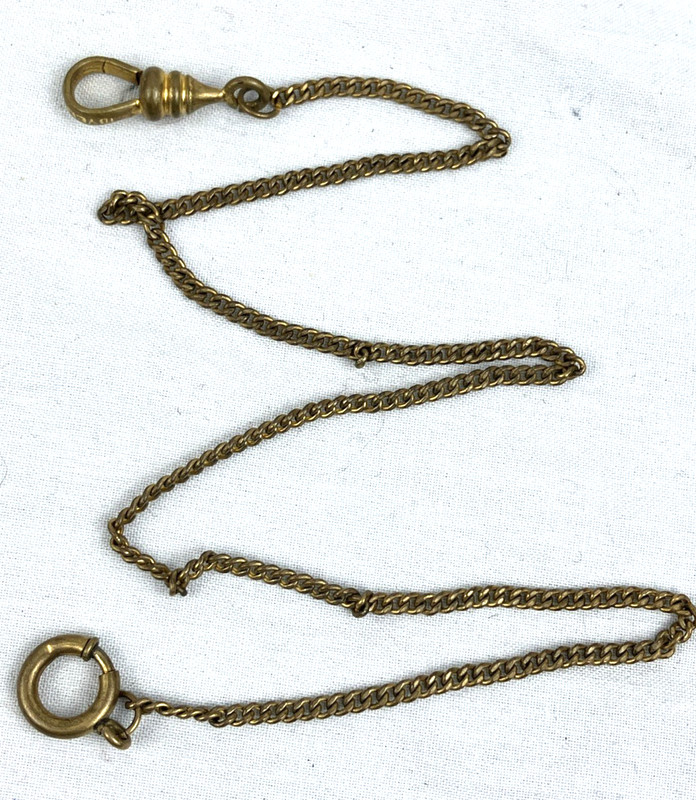 12 inches Antique Victorian Edwardian Watch Fob Chain