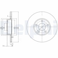 2X Bremsscheibe Delphi BG2749 FüR B5 8D2 100 A6 C4 4A5 Audi 8D5 4A2 A4 Avant TDI