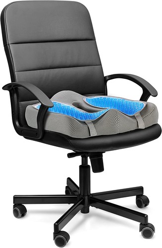 Seat Cushion Pillow with for Office Chair - Orthopedic Design - 100% Memory F...