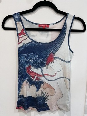Vivienne Tam Mesh Dragon Print Tank Size Small