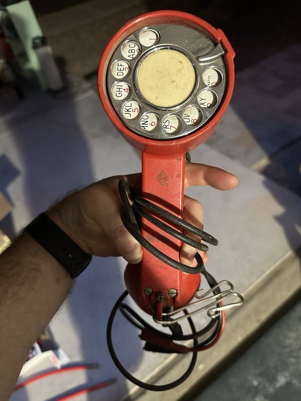Vintage Lineman Test Telephone Butt Set – Rotary Dial – Bell System Era