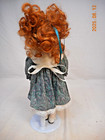 Porcelain Geppeddo Doll Red Hair and Green Eyes, 14-inches — photo 6