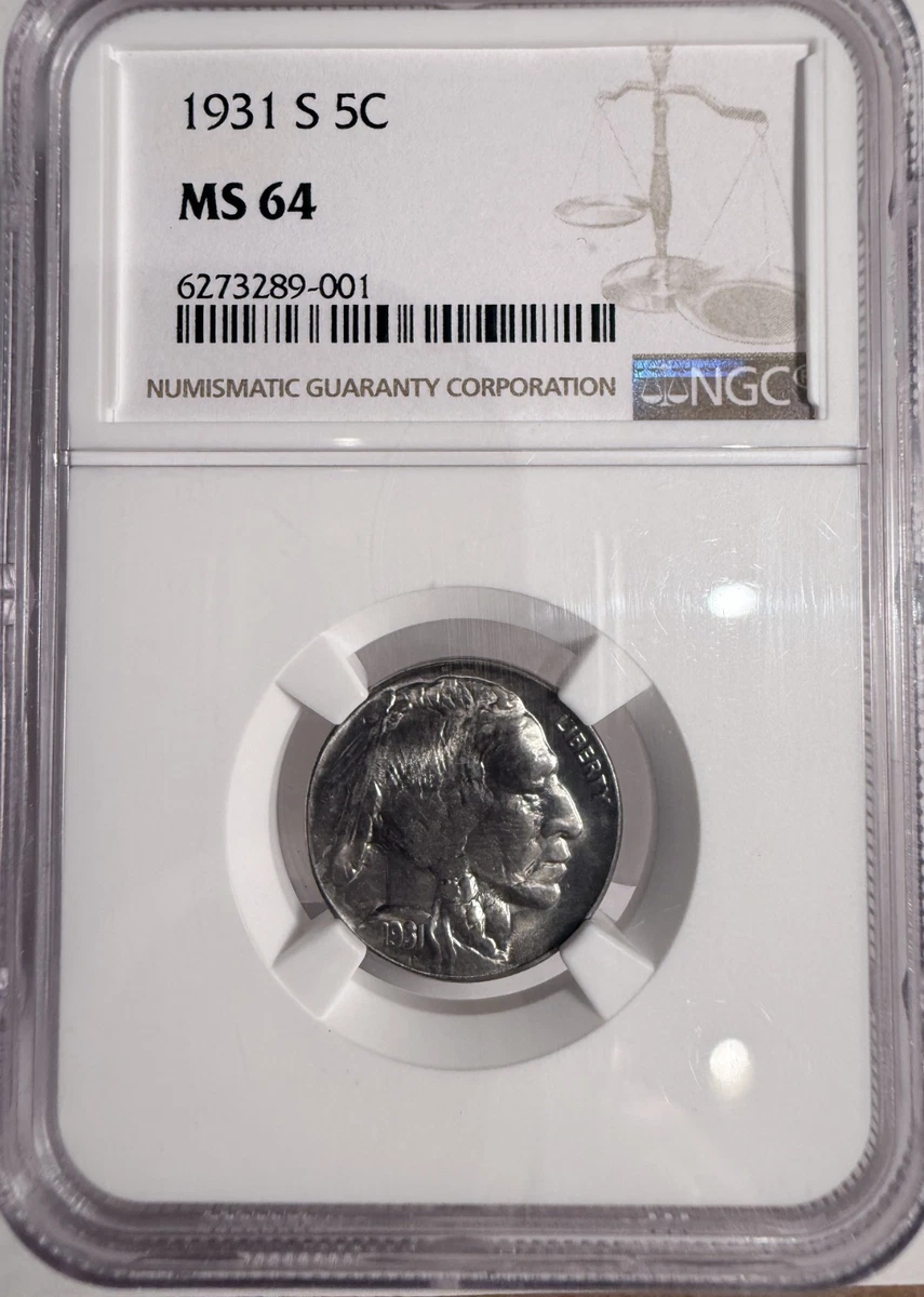 MS 64 Graded 1931 Year US Buffalo Nickels (1913-1938) for sale | eBay