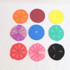 Complete Set 51 Foam Fraction Circles Math Ma...