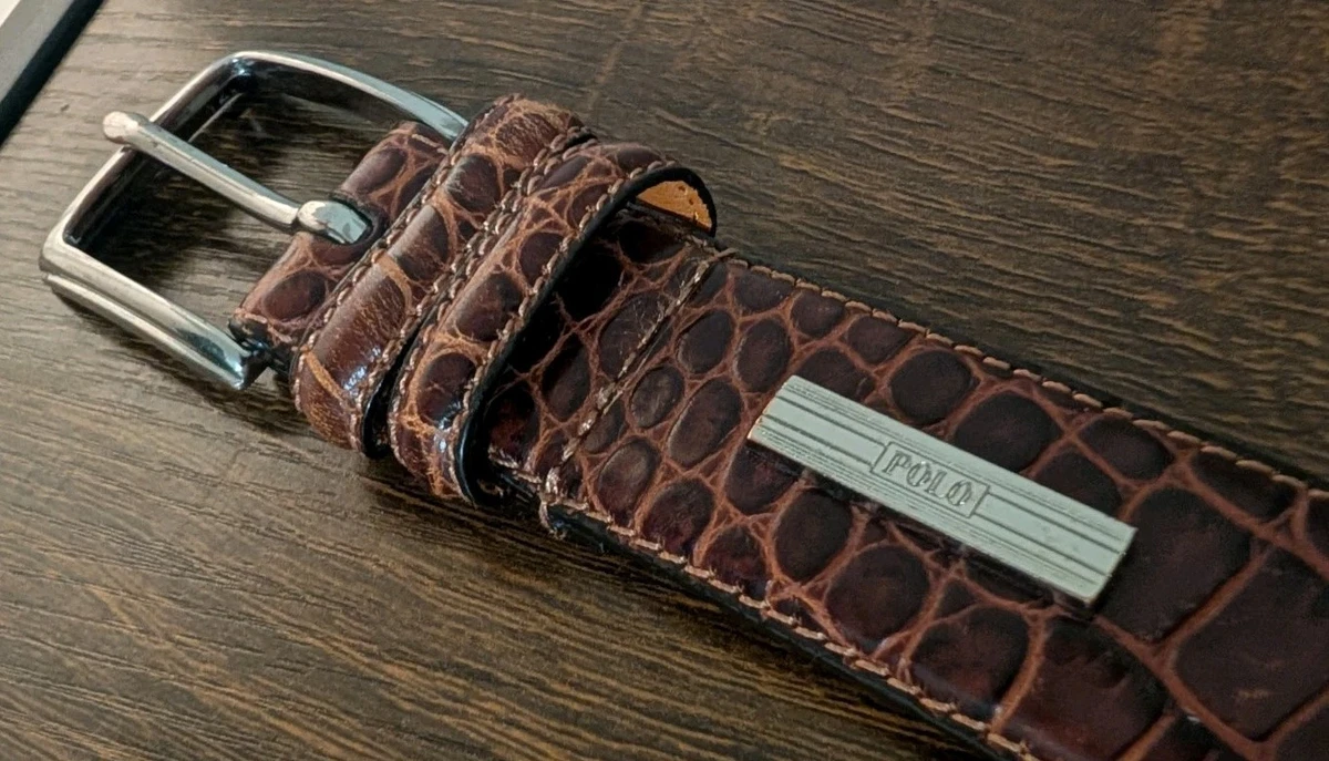 小物 POLO RALPH LAUREN MENS CROCODILE BELT30' Ralph Lauren Alligator In Men's Belts for sale - eBay