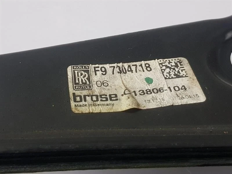 2015 ROLLS ROYCE WRAITH REAR WINDOW REGULATOR RH DRIVER 2 DOOR COUPE 7304718 - Image 3 of 4