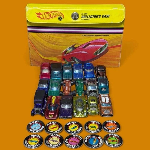 Hot Wheels 1967 Redline LOT Of 18 Cars With Case & Badges Bundle Customs Rare