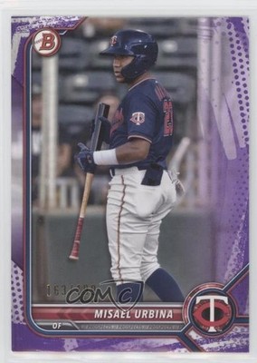 2022 Bowman Prospects Purple Pattern Border 163/199 Misael Urbina #BP-86 0tj4