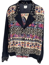 Vintage Carole Little Art to Wear Jacket, 1990s Blazer Style Paris France M Sz 8