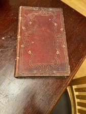 vintage old book of common prayer and Psalms leather bound 1815  some writing