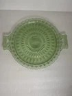 Jeanette Glass Windsor Depression  Glass   Handles Cake Plate