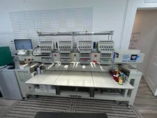 BROTHER 4 HEAD EMBROIDERY MACHINE / 12 NEEDLE / 12 COLOR / USED