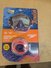 Ensemble masque de voyage et tuba Speedo Junior - bleu/gris Hapuna