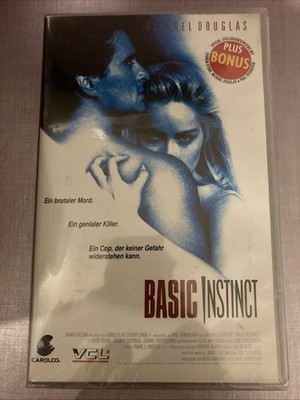 Basic Instinct (VHS)   Michael Douglas & Sharon Stone, neu In OVP