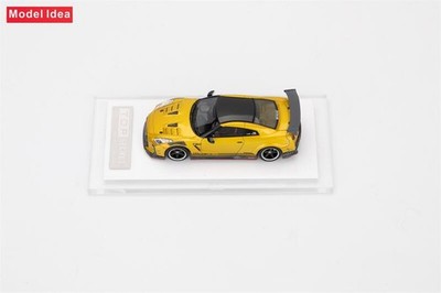 Model Idea 1:64 GT-R R35 Top Secret Gold Resin Model Car | eBay