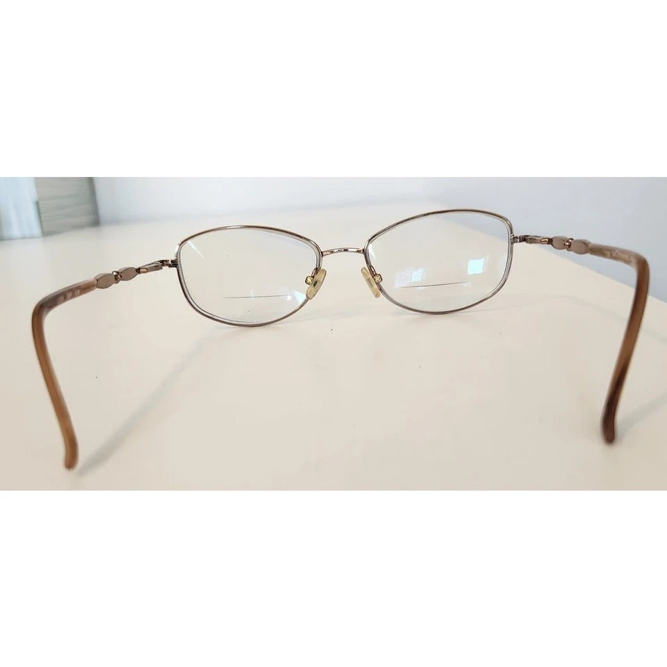 Monturas de gafas de borde completo Liz Claiborne L304 68P para mujer solo marrón rosa 52-16-130 Foto 3 de 4