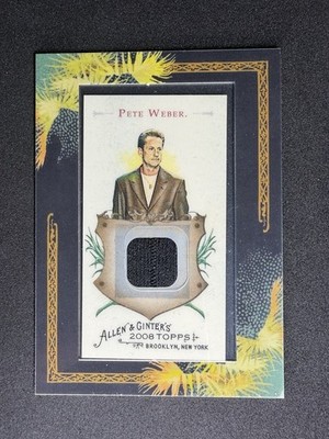 Pete Weber Framed Mini Relic 2008 Topps Allen & Ginter AGR-PW Apparel Swatch