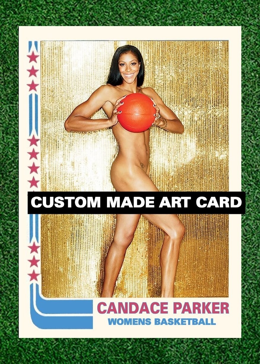 Candace Parker Women's Basketball  Art Card Blank Back