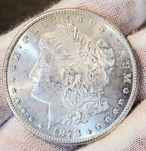 * 1878 S * BU MS+  CHOICE UNCIRCULATED ALL ORIGINAL RARE DATE MORGAN DOLLAR #A2