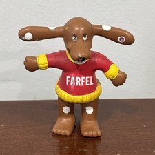 Vintage 1992 Nestlé Farfel Dog Nesquik Mascot Figure Promo Toy Collectible