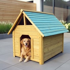 Hundehütte Hundehaus Haustierhütte 95CM wetterfest Hundekäfig Holz Hundehöhle