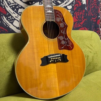 Acoustic Guitar Kiso Suzuki J-200 Jumbo Natural Made in Japan with