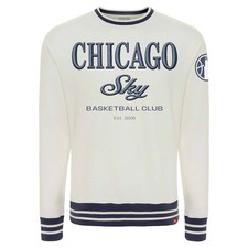 Unisex Sportiqe Cream Chicago Sky Athletic Club Collection French Terry Crew