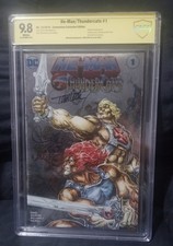 He-Man/Thundercats #1 CBCS 9.8 signed by Tom Cook NYCC Silver Foil cover variant