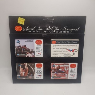 1990 Rare Vintage Special First Edition Post Office Mercury Telephone Cards New 