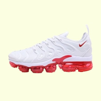 Nike Air Vapormax Plus TN White Red Men's Shoes free Shipping
