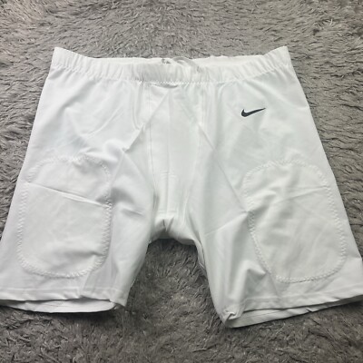 Nike Men's Vapor Untouchable Football Tights Practice Shorts White 4XL CW3972