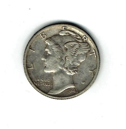 USA 1943 Mercury dime extra fine 90% silver