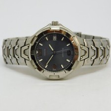 GUESS Waterpro Silver Tone Quartz Analog Men's Watch Sz. 7 3/4" New Battery