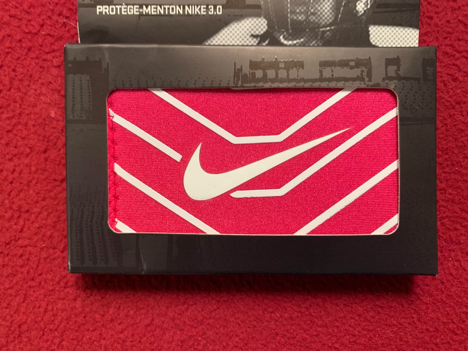 Nike Football Chin Shield 3.0 Color Vivid Pink White Unisex Size OSFM