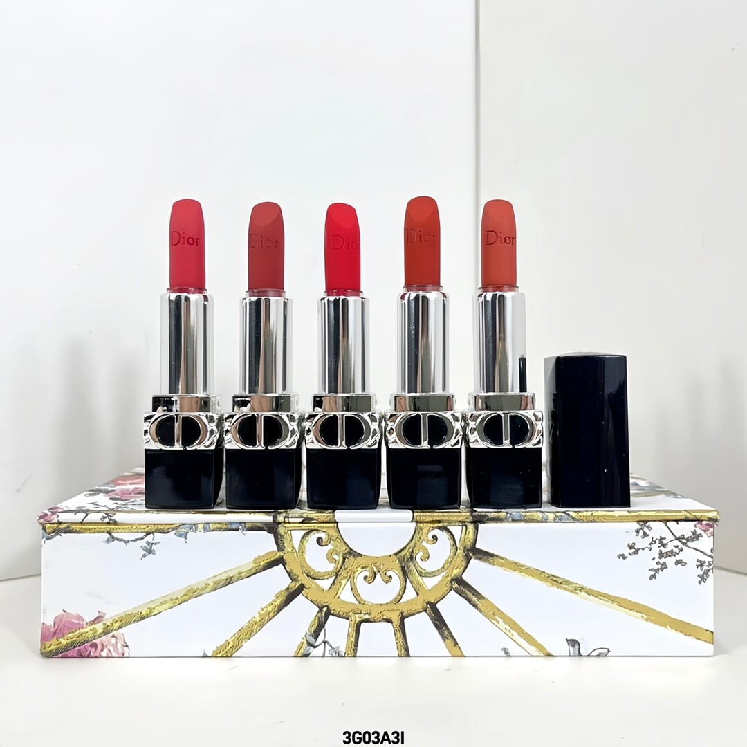 Dior Rouge 5pc Mini Lipstick Gift Set 2024 limited NIB | eBay