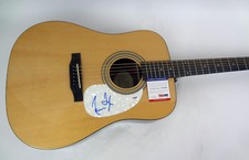 James Taylor Fire and Rain Signed Autograph Epiphone Acoustic Guitar PSA/DNA COA
