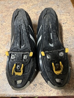 Chaussures De Cyclisme Sur Route Shimano R078 SPD-SL - Taille UK 10 / EU 44, Couleur Noire - Occasion, Bon état Général
